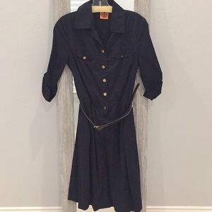 Tori Burch Navy Shirt Dress